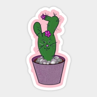 bunny cactus Sticker
